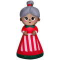 Multicolor Mrs. Claus Christmas Airblown Yard Inflatable, 4', by Holiday Time