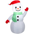 Multicolor Snowman Christmas Airblown Yard Inflatable, 4', by Holiday Time