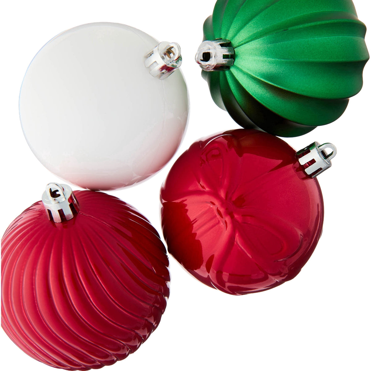 50-Count Red/Green/White Ball Shatterproof Christmas Ornaments, 3", by Holiday Time