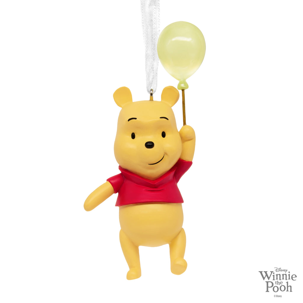 Hallmark Christmas Ornament (Disney Winnie the Pooh With Balloon), 1 Count