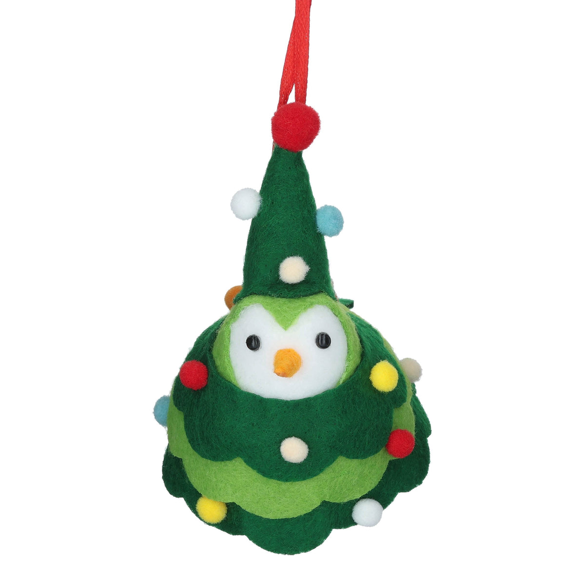Multicolor Fabric Christmas Tree Bird Ornament, 3", by Holiday Time