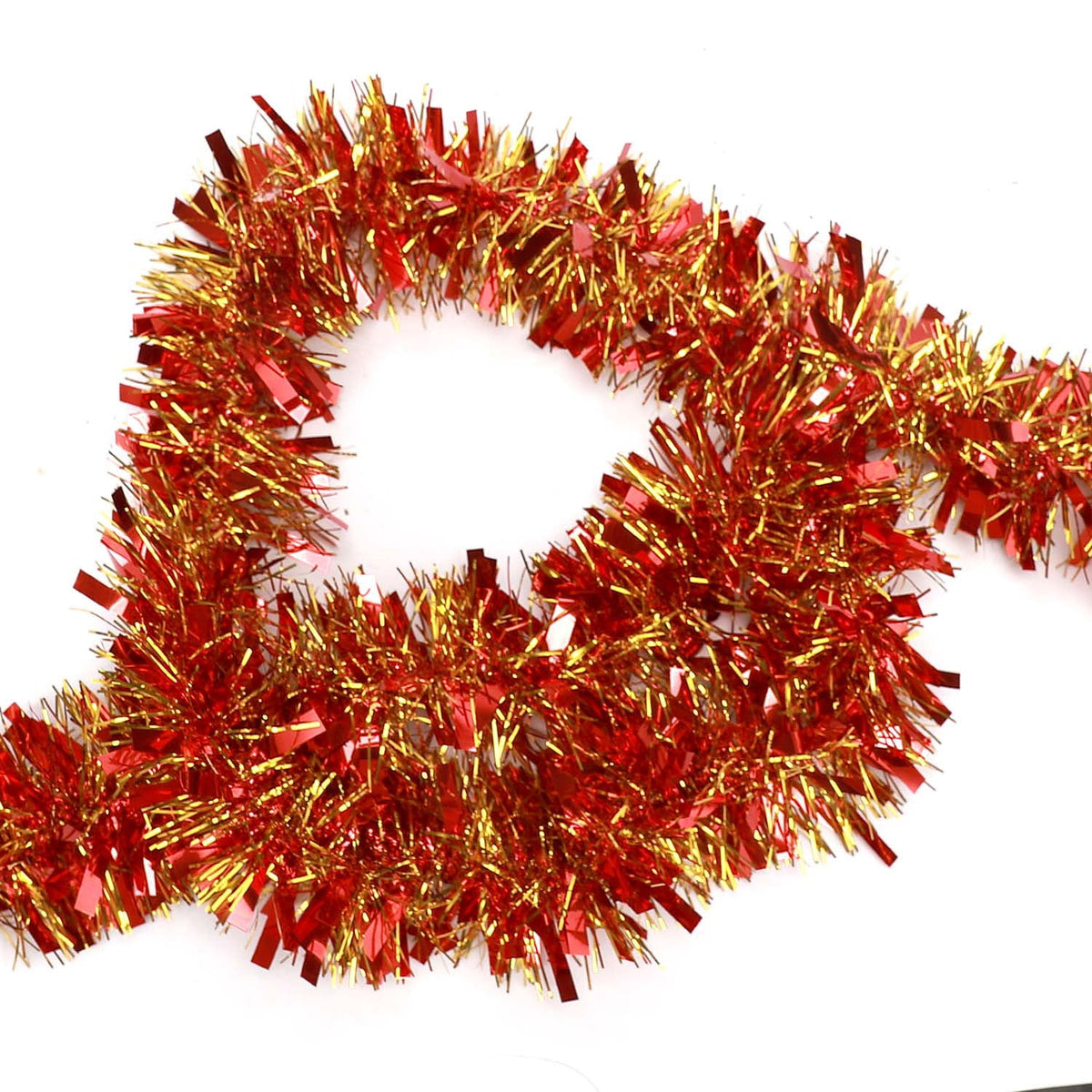 Ayieyill 33ft Tinsel Garland Hanging Christmas Tree Garland for Christmas Tree Decorations Indoor, Iridescent