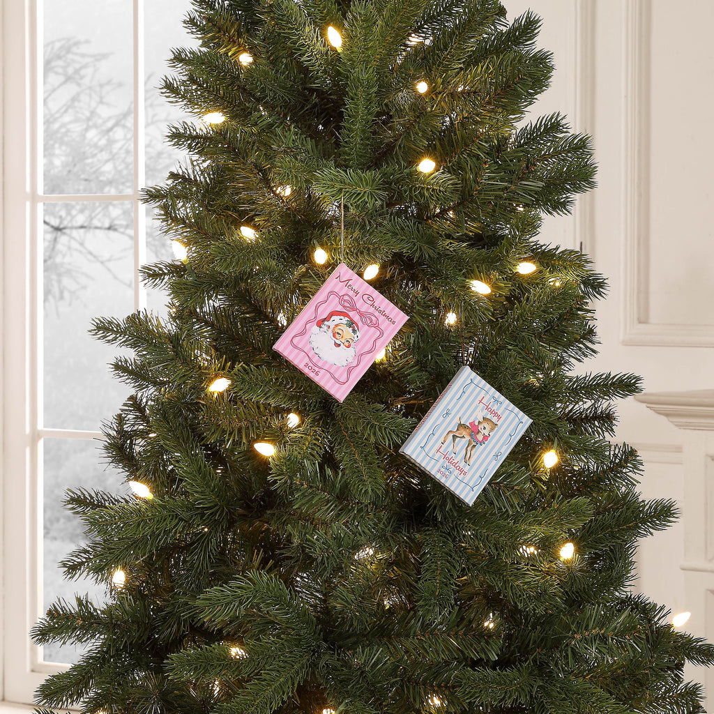 Mr. Christmas Reindeer Storybook Ornament, Blue