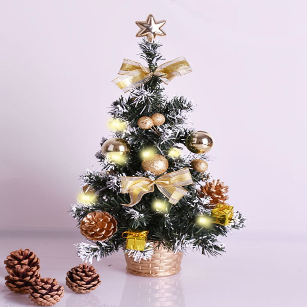 Mouliraty Tabletop Christmas Tree, Artificial Mini Xmas Tree Ornaments For Christmas New Year Table Top Decor Home Indoor Decoration Tree Decor Home Decoration