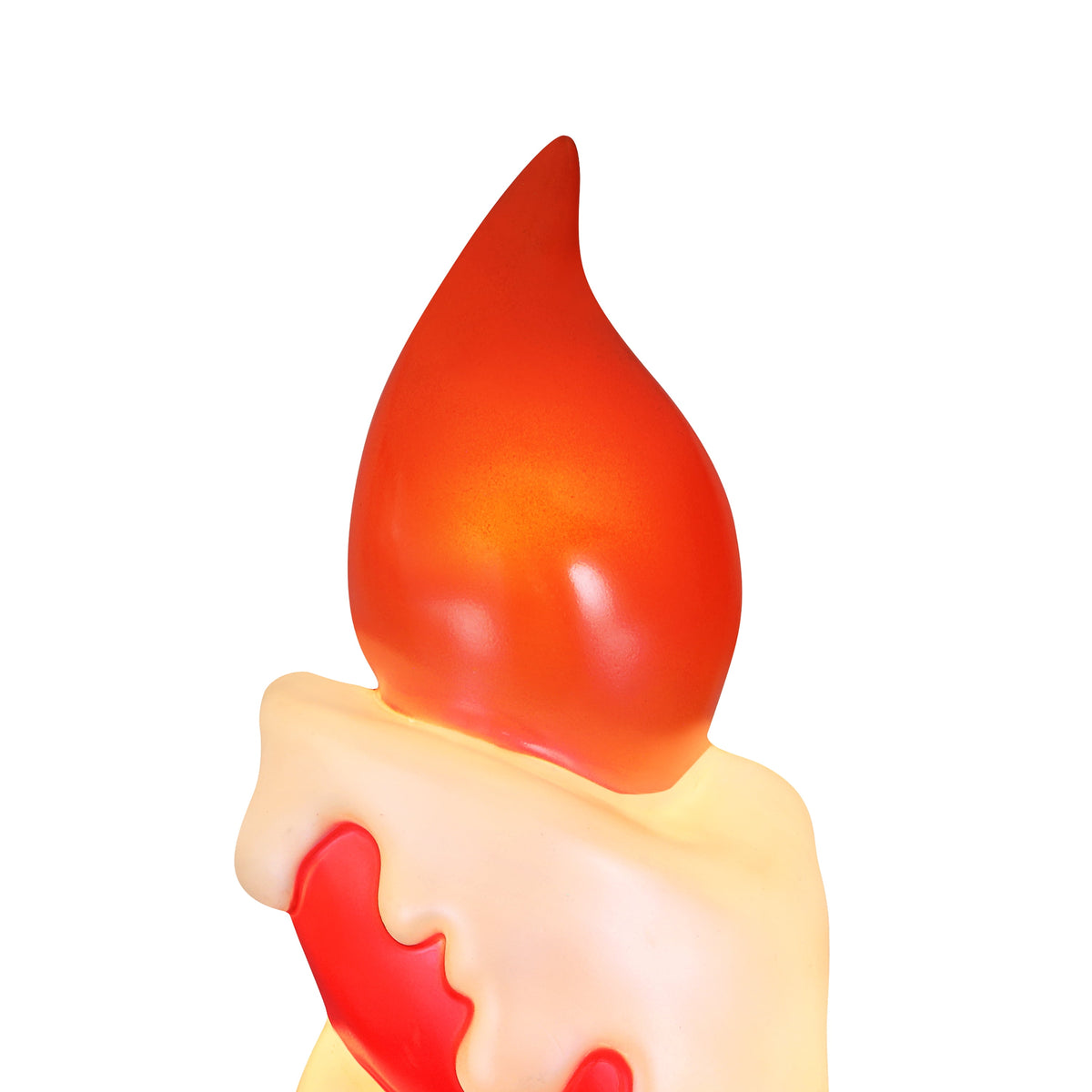 Mr. Christmas 40-Inch Red Blow Mold Candle with LED Light for Indoor and Outdoor Use