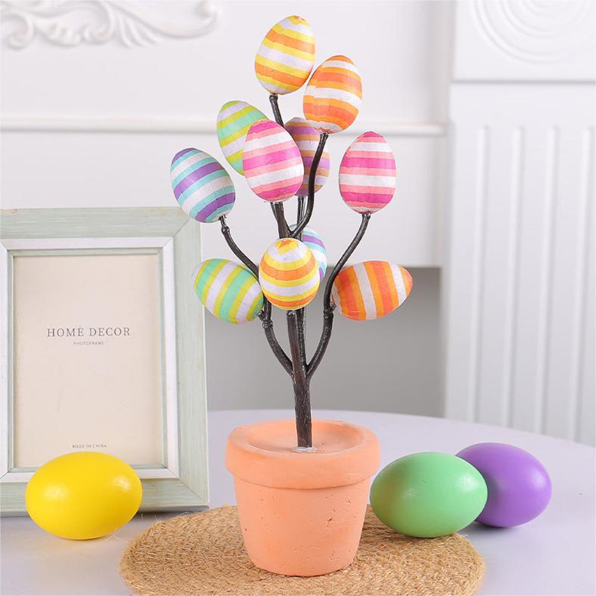 XGFHYJEH Easter Lighted Window Decorations, Easter Egg Lights, Easter Lights, Egg String Lights, Easter Decorations Indoors, Easter Hanging Decoration