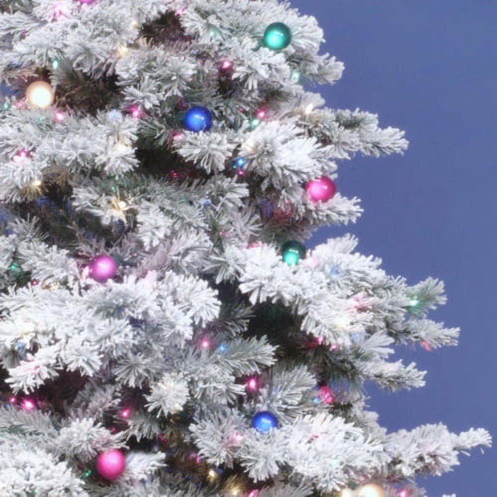 Vickerman Flocked Alaskan Multi Pre-lit Christmas Tree