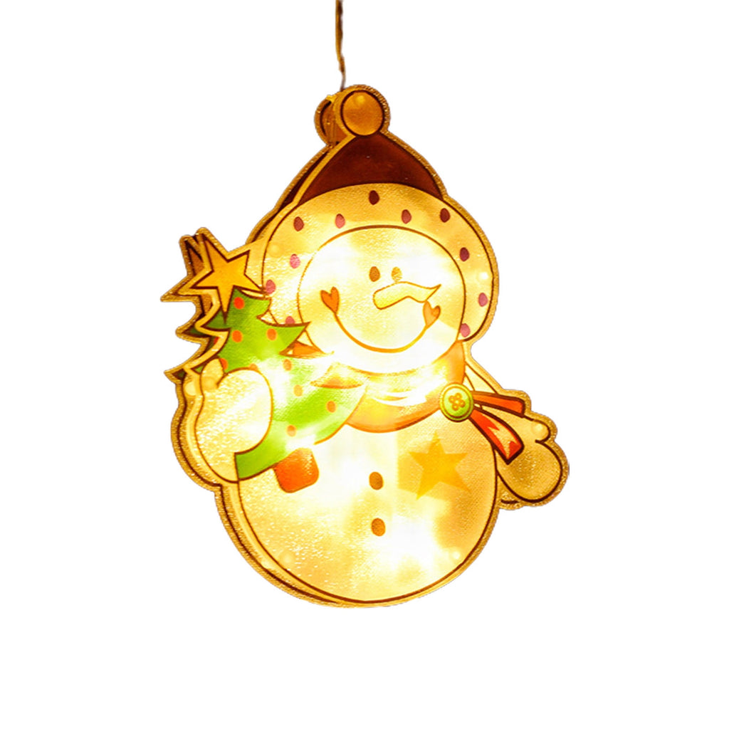 RXIRUCGD Christmas Window Hanging Lights Decorations, Christmas Window Lights with Suction Cup, Battery Operated Hanging Christmas Window Lights Indoor for Xmas Tree Fireplace Door Window Decor