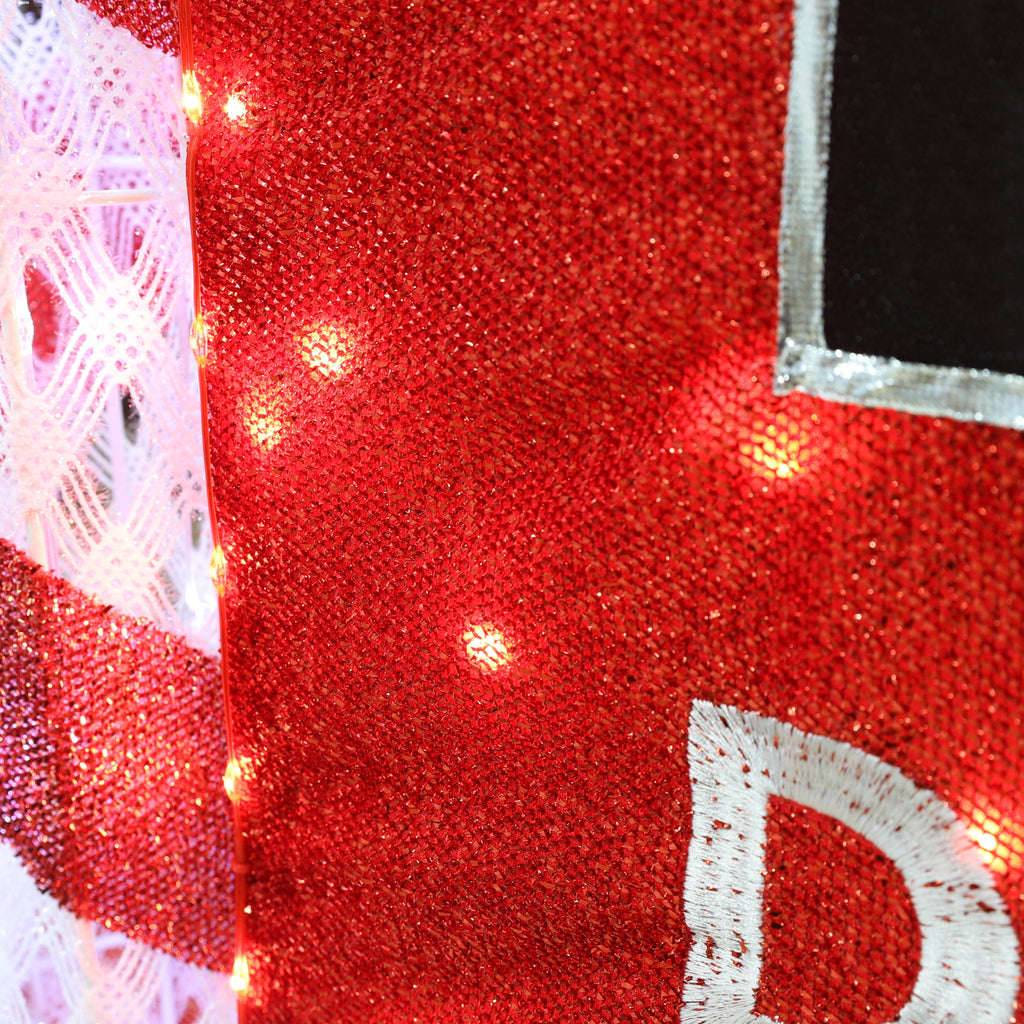VEIKOUS 5ft Lighted Countdown to Christmas Sign W/125 LED Lights and Remote Control for Christmas Decoration