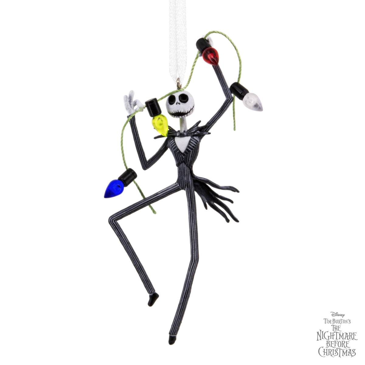 Hallmark Christmas Ornament (Disney Jack Skellington String Light), 1 Count
