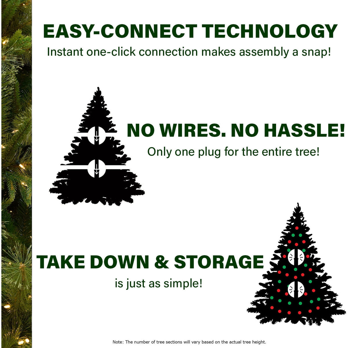 Fraser Hill Farm 10-Ft. Flocked Pine Valley Christmas Tree with Dual Multicolor & Warm White LED Lights and Remote, FFPV010-6SN