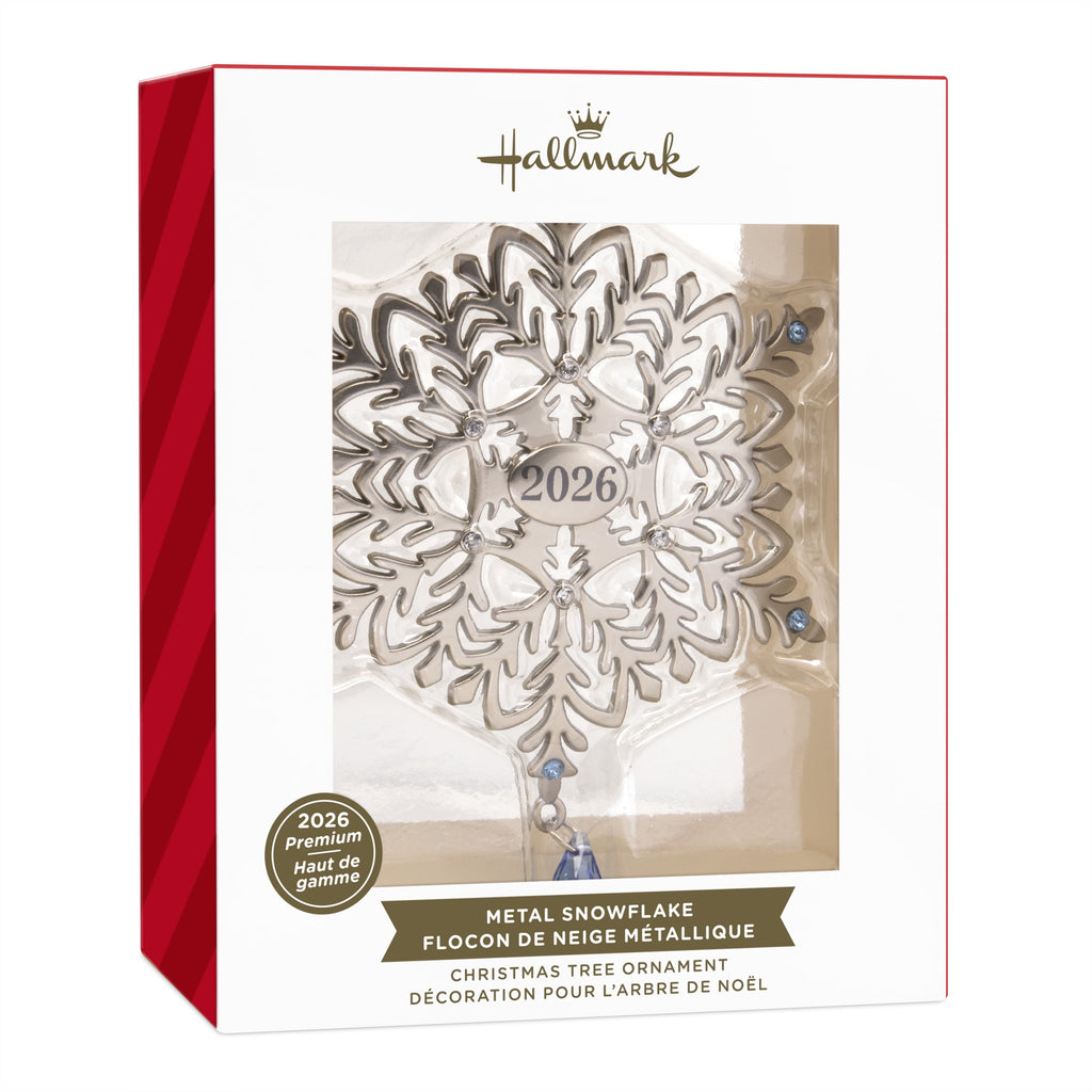 Hallmark Christmas Ornament (Snowflake 2026, Metal), 1 Count