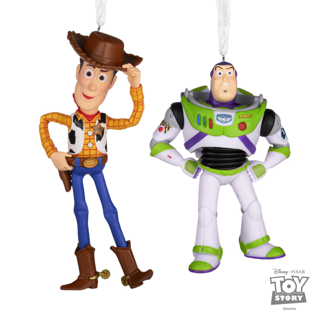 Hallmark Ornaments (Disney/Pixar Toy Story Woody Buzz), Set of 2, 1 Count