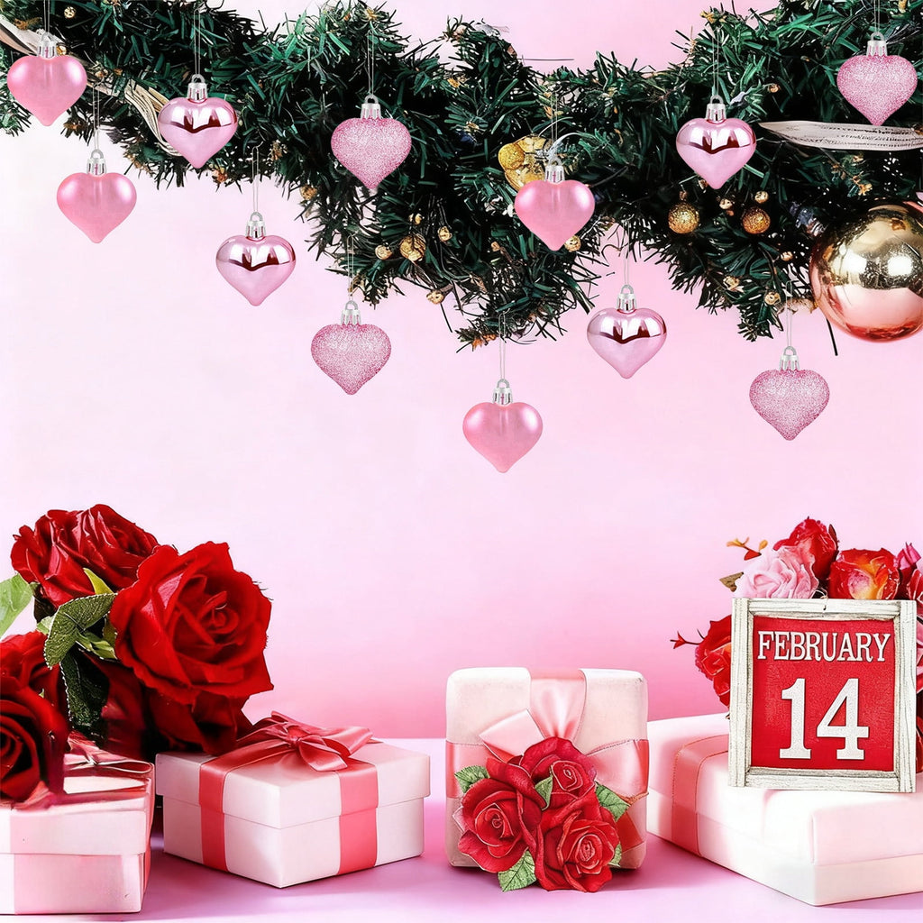 XGFHYJEH 10 LED 1.5M Valentine's Day Lights, Valentines Day Decorations Lights, Valentines String Lights, Valentine's Day Decor, Heart String Lights Red
