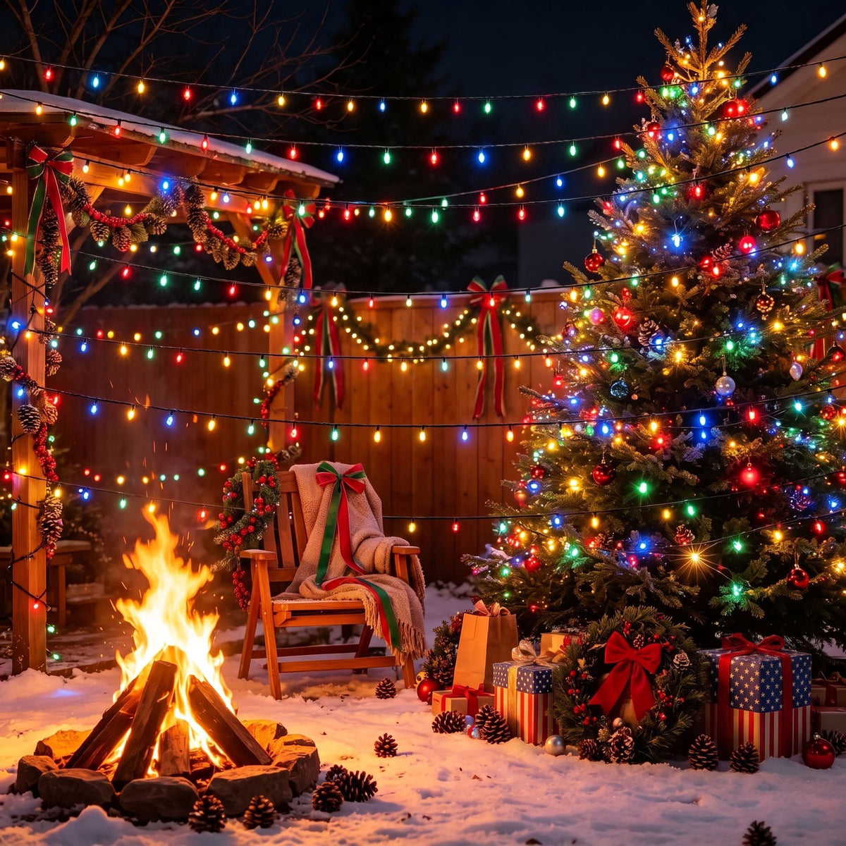 Scidweet Christmas String Lights, 105 FT 300 LED Twinkle Fairy Lights for Indoor Outdoor Christmas Tree Home Xmas Decorations, Multicolor
