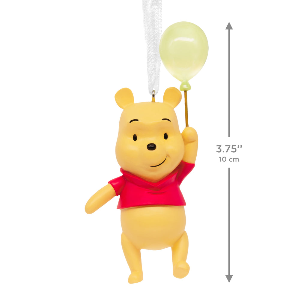 Hallmark Christmas Ornament (Disney Winnie the Pooh With Balloon), 1 Count