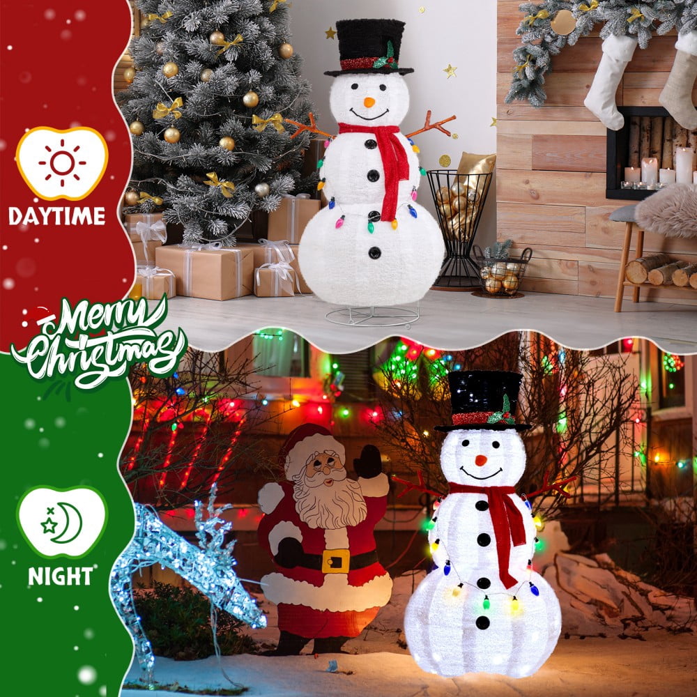JOY Letter Sign Decoration - Lighted Home Scene Yard Sign Decor with Warm White Light - Indoor Outdoor Christmas Display for Lawn Garden - 47.2in Tall