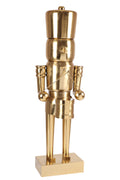 48.7IN Metallic Gold Nutcracker Outdoor Decor by Metal