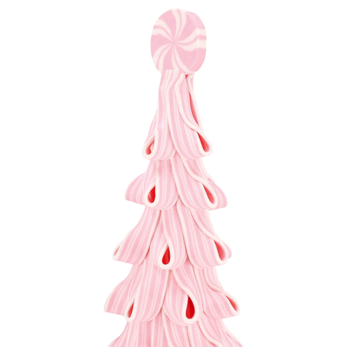 Clay Dough Ribbon Candy Tree Christmas Decoration, Pink and White, 14.3", by Holiday Time