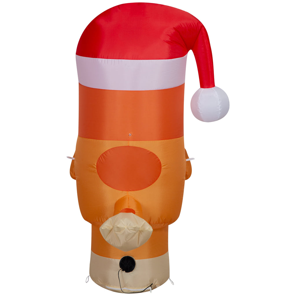 Christmas Bingo from Bluey Holding Wreath Airblown Yard Inflatable LED Christmas Decoration 5 ft