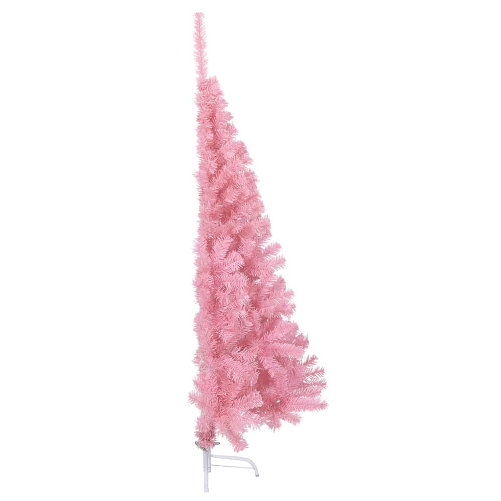 vidaXL Christmas Tree Decoration Artificial Half-Circle Tree with Stand PVC