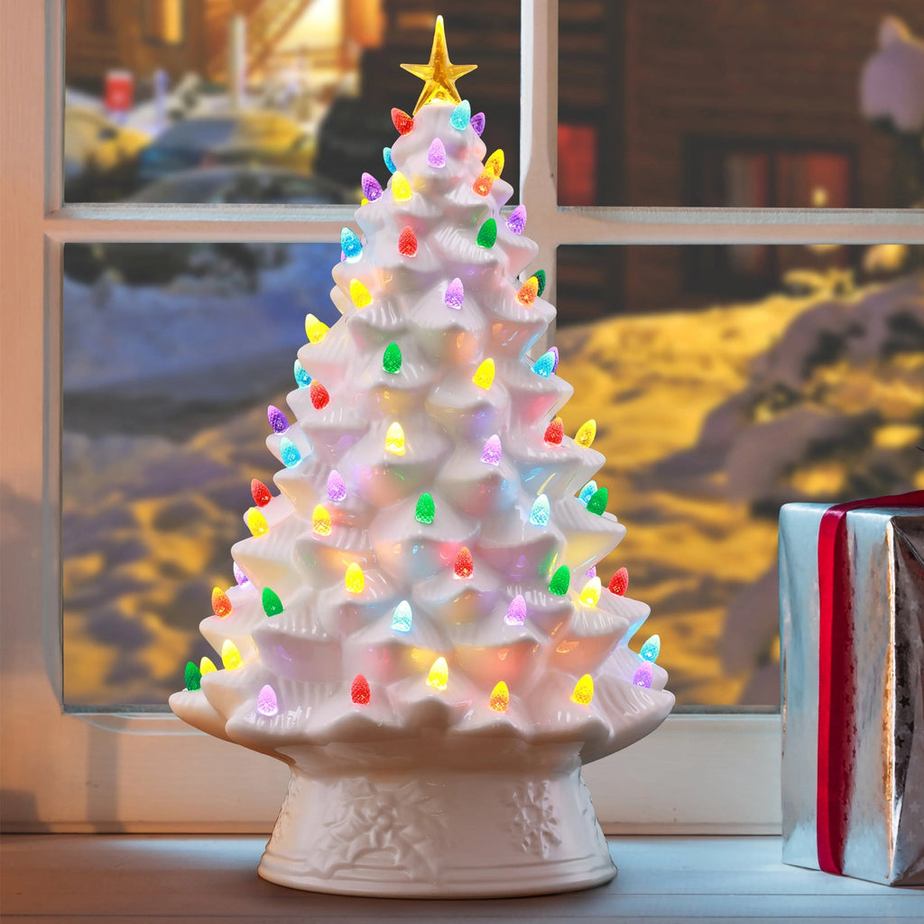 Mr. Christmas 24 in. Nostalgic Ceramic Tree - Green