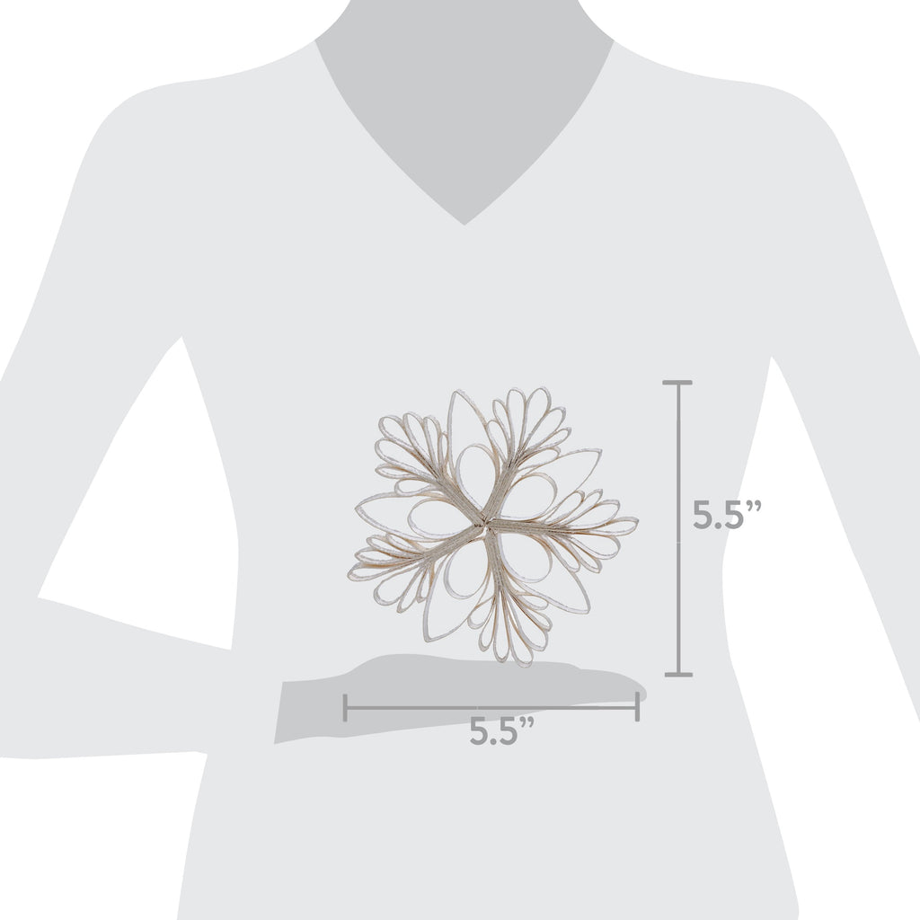 White Paper Snowflake Christmas Ornament, 5.5", by Holiday Time