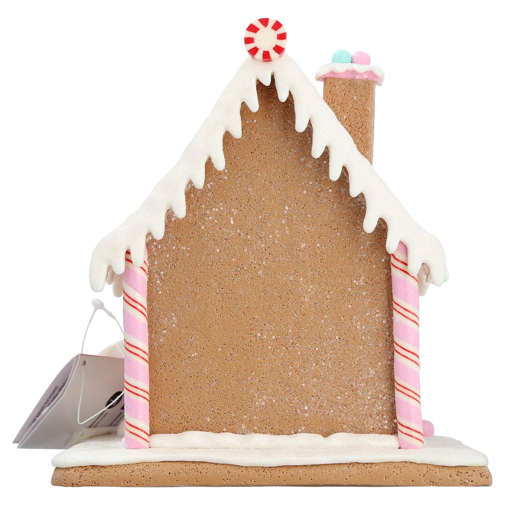 Light-Up Clay Dough Gingerbread Village House Christmas Decoration, Multicolor, 8", by Holiday Time