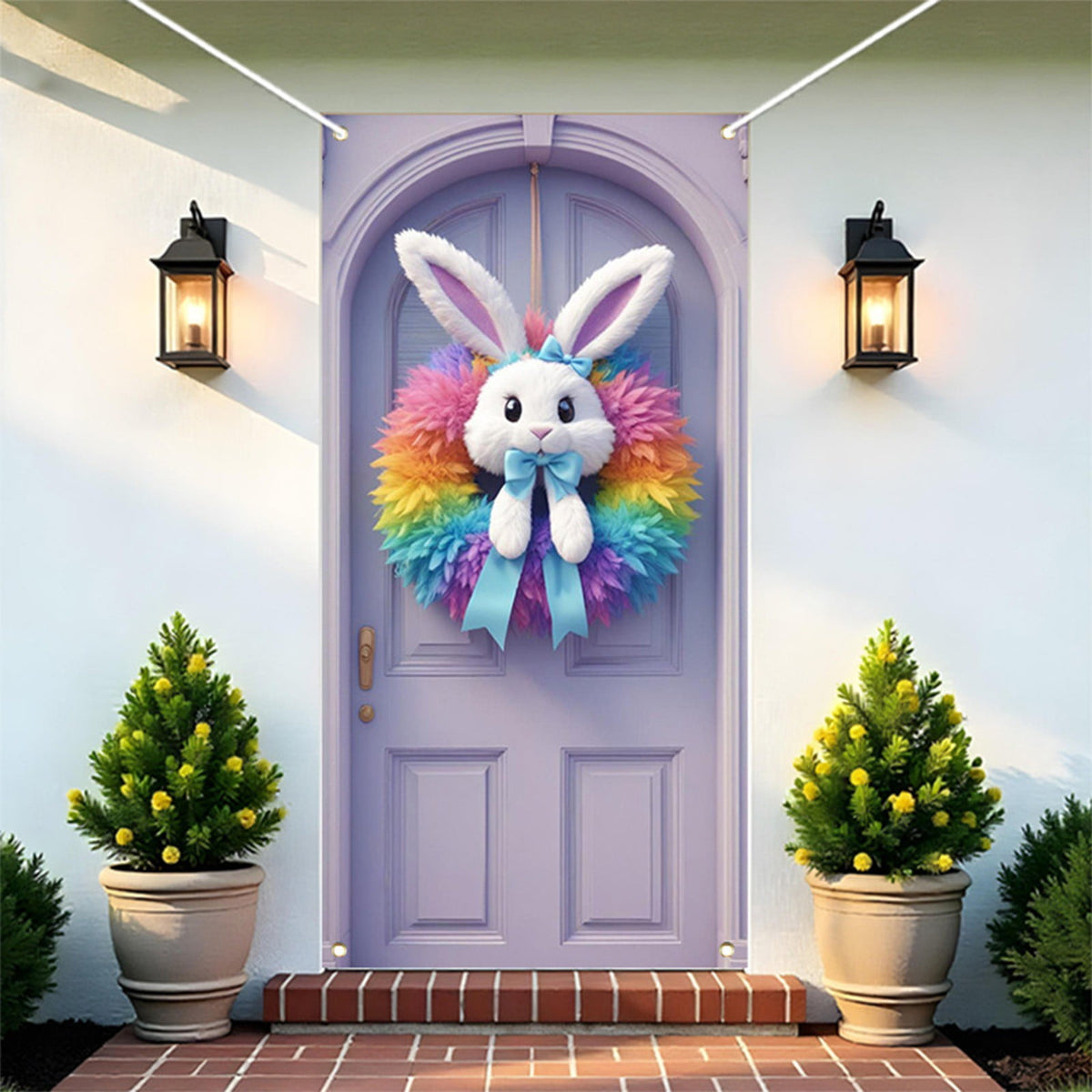 XGFHYJEH Easter Lighted Window Decorations, Easter Egg Lights, Easter Lights, Egg String Lights, Easter Decorations Indoors, Easter Hanging Decoration