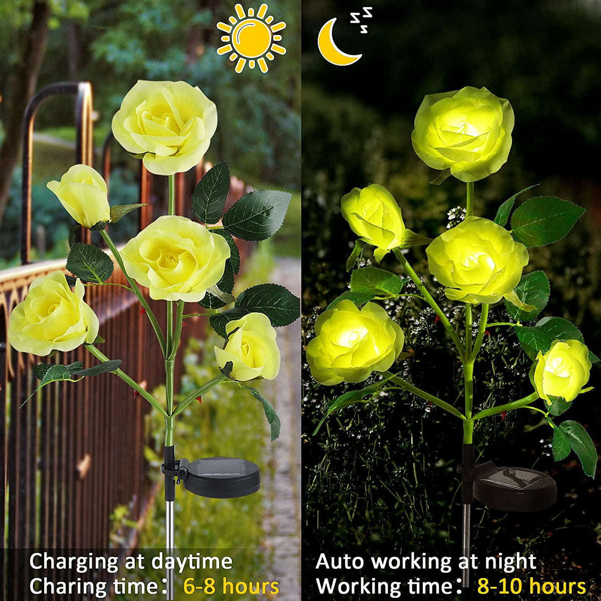 Qishi Solar Red 1.2 V LED Landscape and Walkway Light (2 Pack)