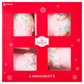4-Count Pink and White Cupcake Christmas Ornaments, 5", by Holiday Time