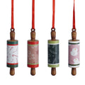 4-Count Multicolor Rolling Pin Mini Christmas Ornaments, 3", by Holiday Time
