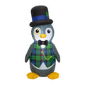 Multicolor Monocle Penguin Christmas Yard Inflatable, 4', by Holiday Time