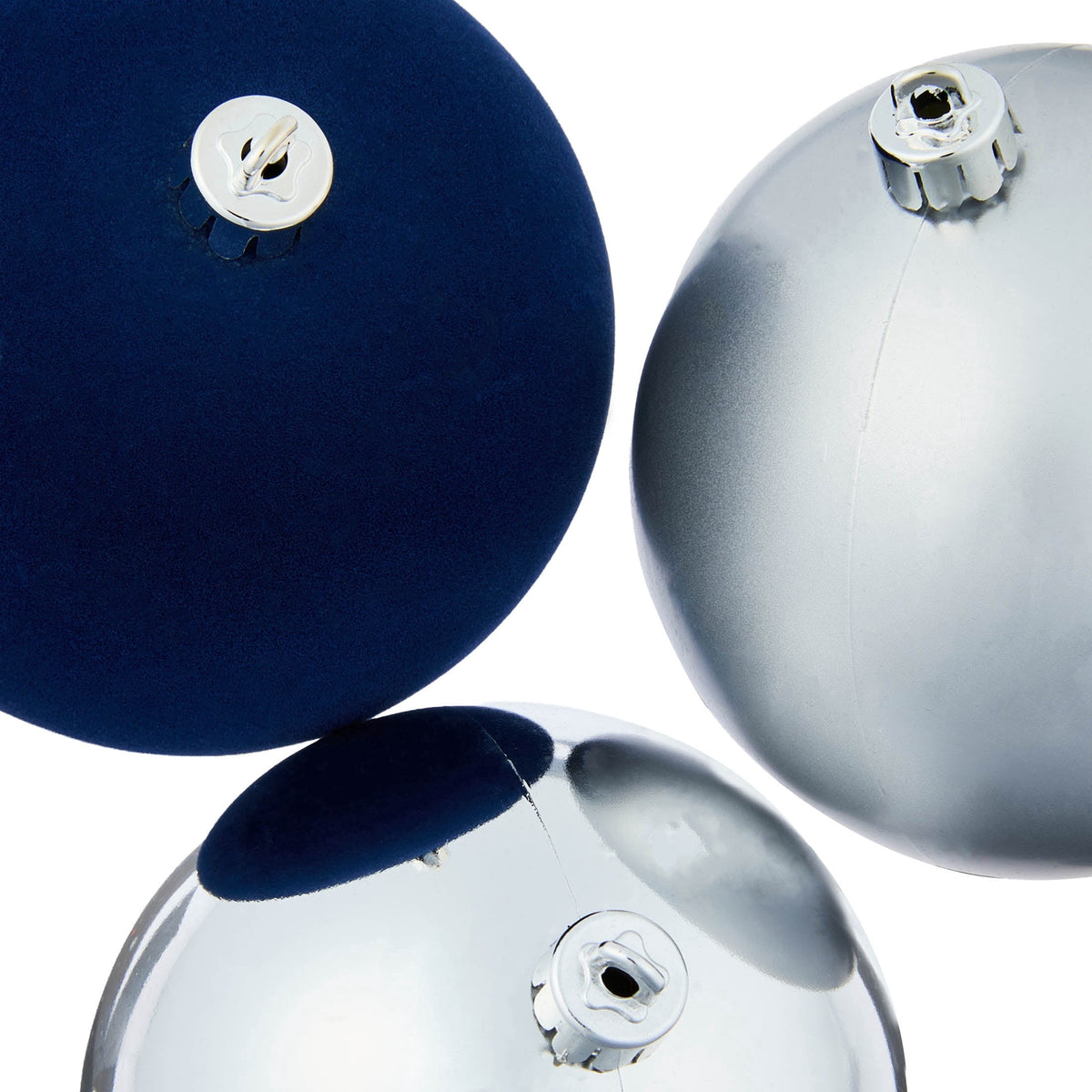 8-Count Champagne and White Ball Shatterproof Christmas Ornaments, 4.5", by Holiday Time
