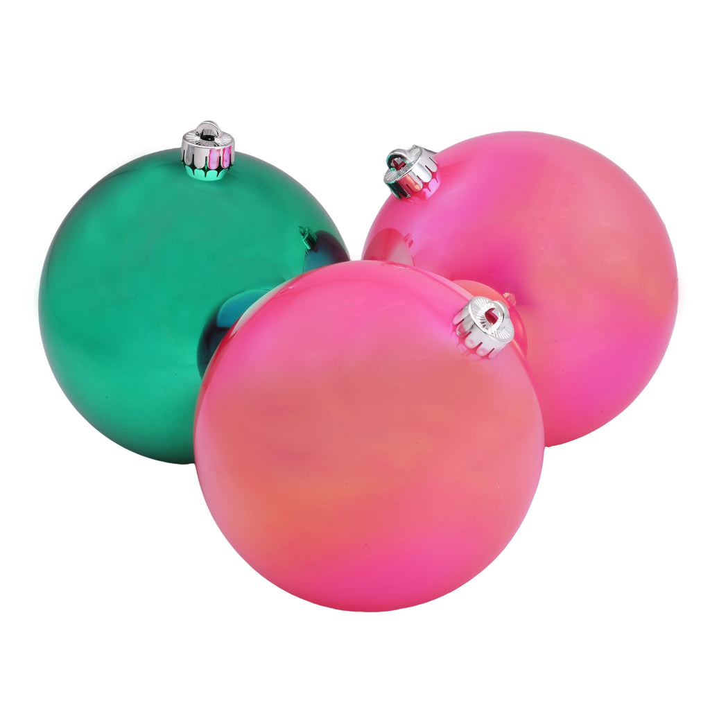 4-Count Champagne and Cream Ball Shatterproof Christmas Ornaments, 6", by Holiday Time