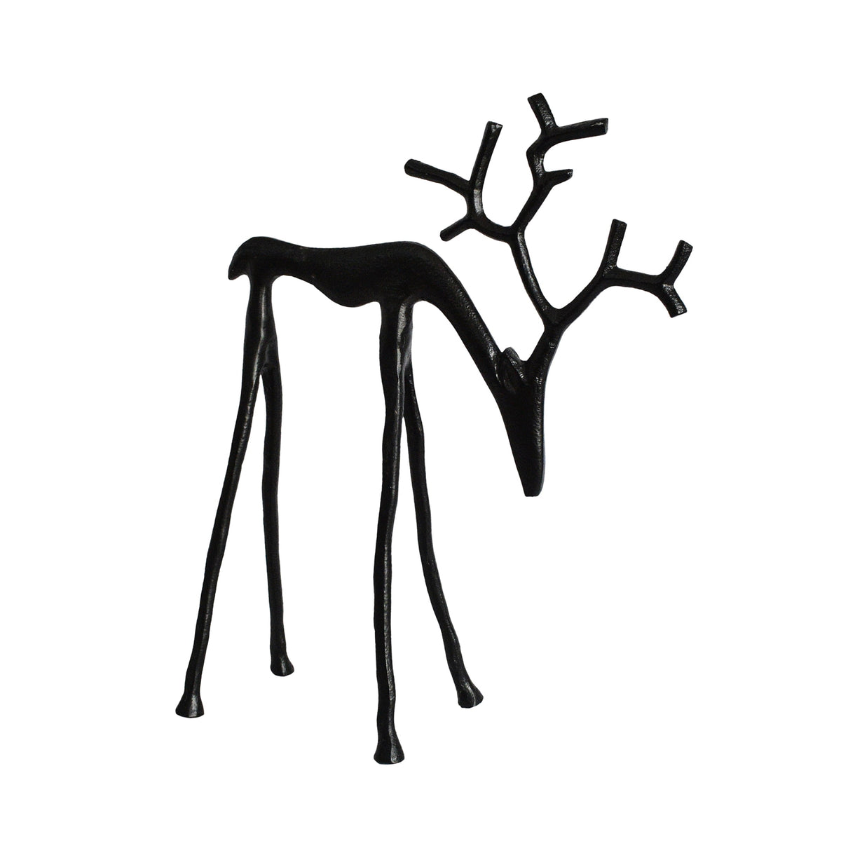 Holiday Time Black Metal Reindeer Decor, 14.5 in