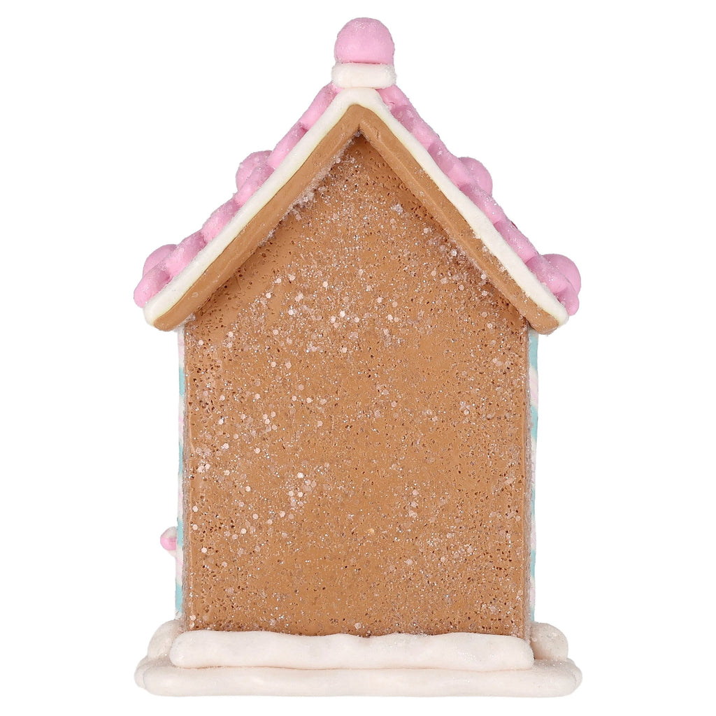 Clay Dough Gingerbread House with Snowman Christmas Decoration, Multicolor, 5.3", by Holiday Time