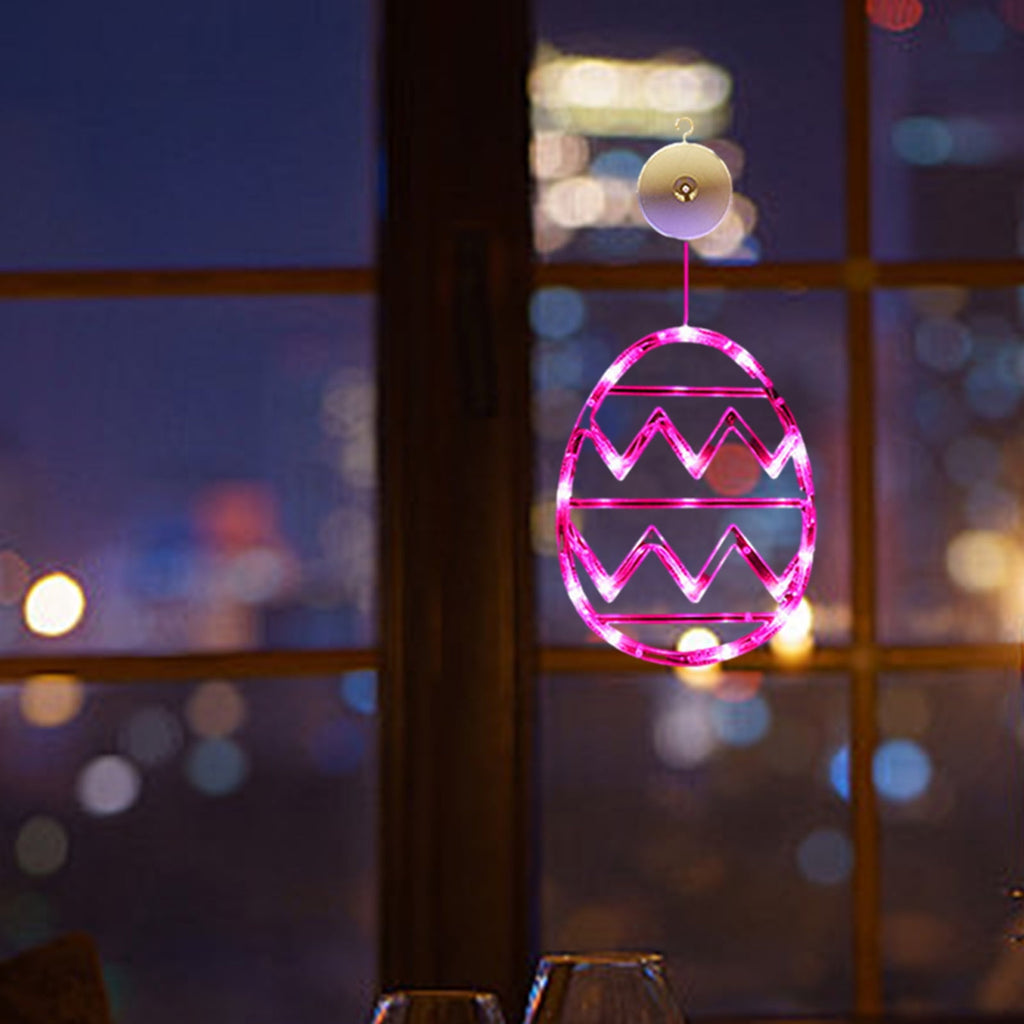 XGFHYJEH Easter Lighted Window Decorations, Easter Egg Lights, Easter Lights, Egg String Lights, Easter Decorations Indoors, Easter Hanging Decoration