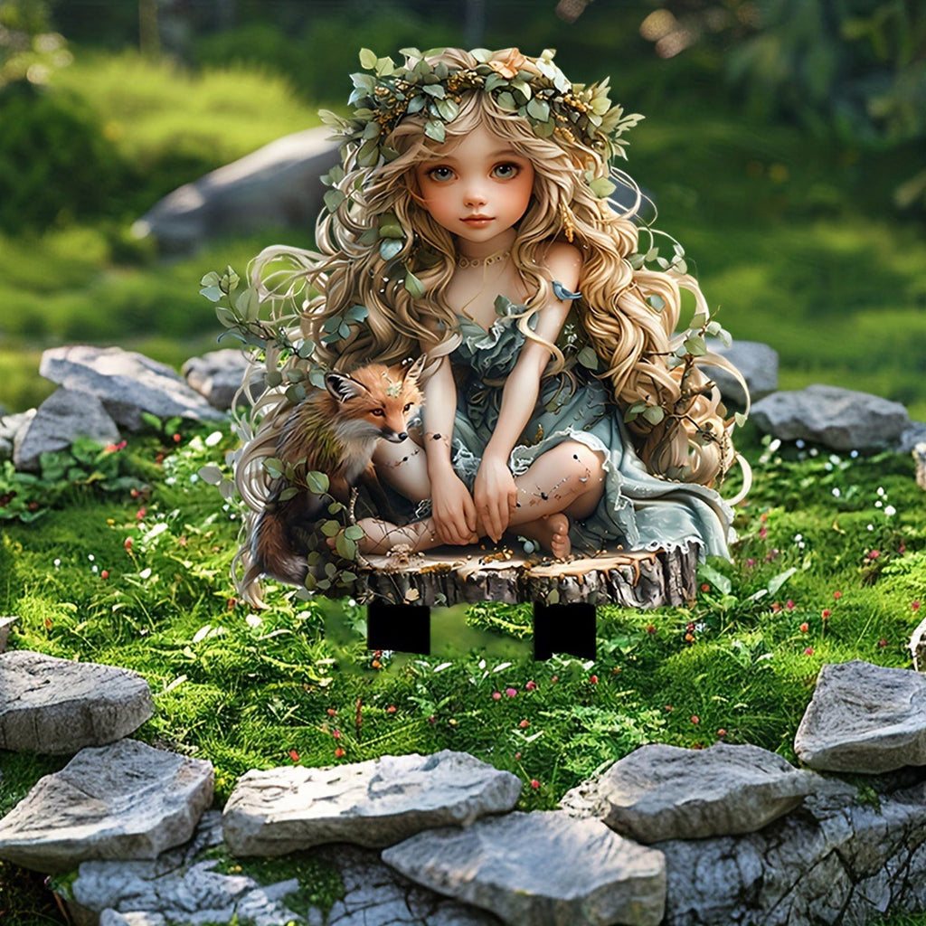 Nkmbld Clearance & Promo! Garden Ornaments, Garden Sculpture Acrylic Potted Plants and Courtyard Decorative Floor Tiles, Housewarming Ornament for Patio, Lawn, Yard, Pathway
