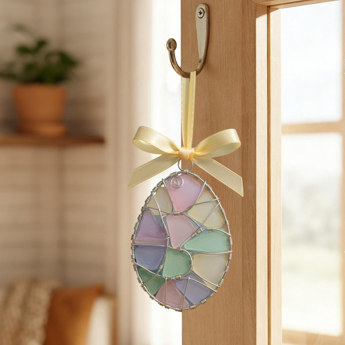 XGFHYJEH Easter Lighted Window Decorations, Easter Egg Lights, Easter Lights, Egg String Lights, Easter Decorations Indoors, Easter Hanging Decoration