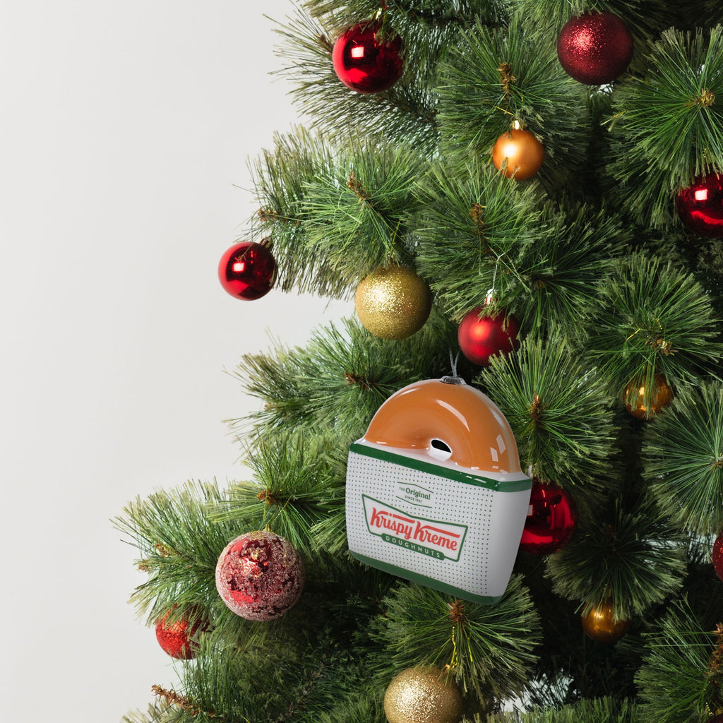 Krispy Kreme Doughnut Box Figural Christmas Tree Ornament