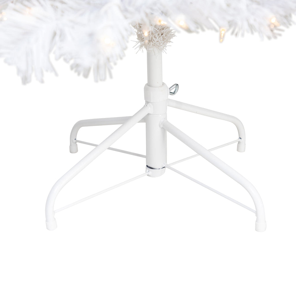 Northlight Pre-Lit Slim White Winston Pine Artificial Christmas Tree - 6.5' - Clear Lights