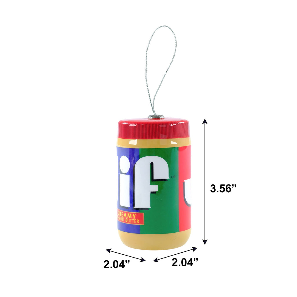 Jif Creamy Peanut Butter Jar Figural Christmas Tree Ornament
