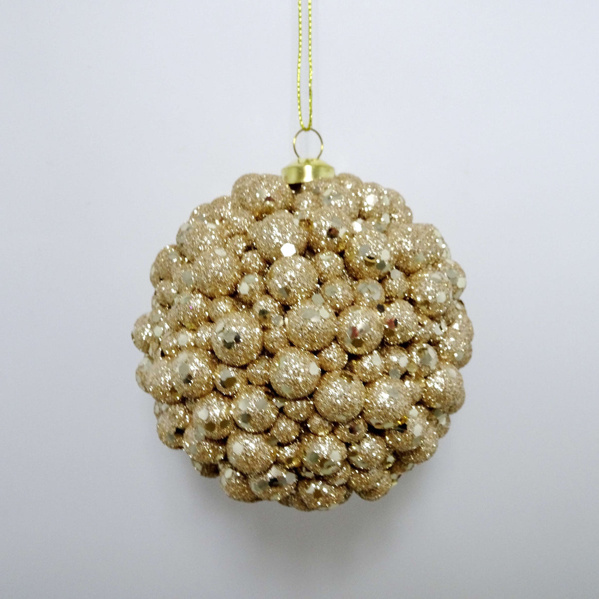 4-Count Gold Berry Balls Christmas Ornaments, 4", by Holiday Time