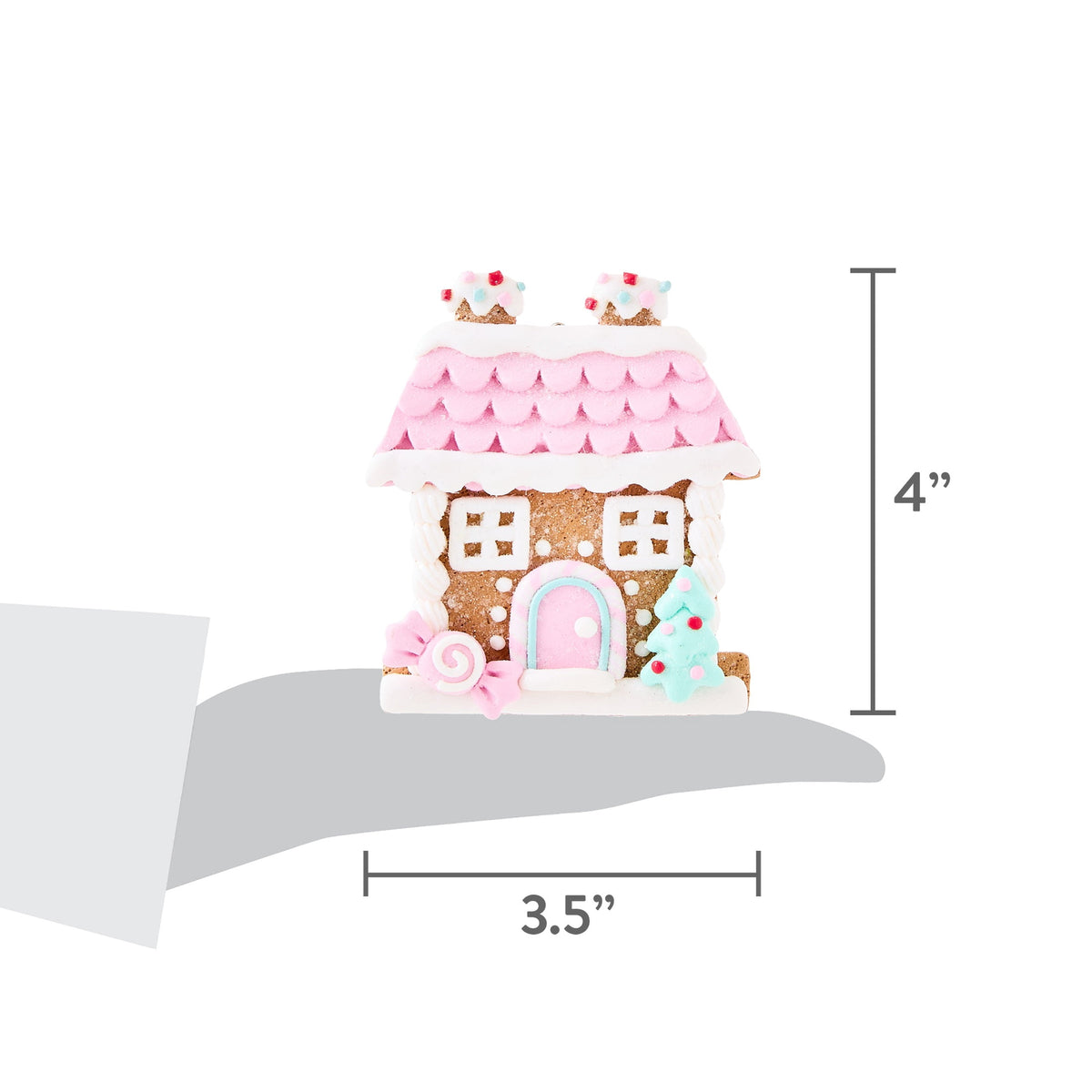 Multicolor Clay Dough Gingerbread House Christmas Ornament, 4", by Holiday Time