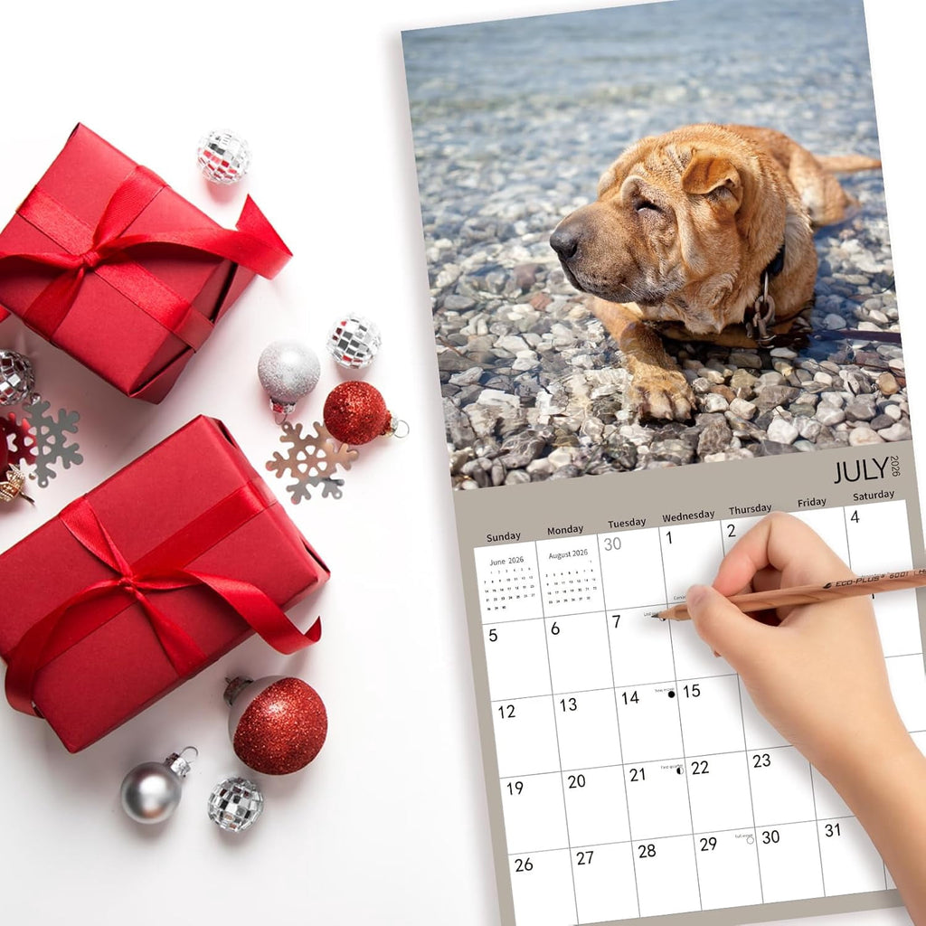 2026 Wall Calendar,Wolf Calendar 2025-2026,Wolf Monthly Wall Calendar, 12" x 24" Open,Family Planner Calendar with Wolf, Home & Office Organizer,Hangable