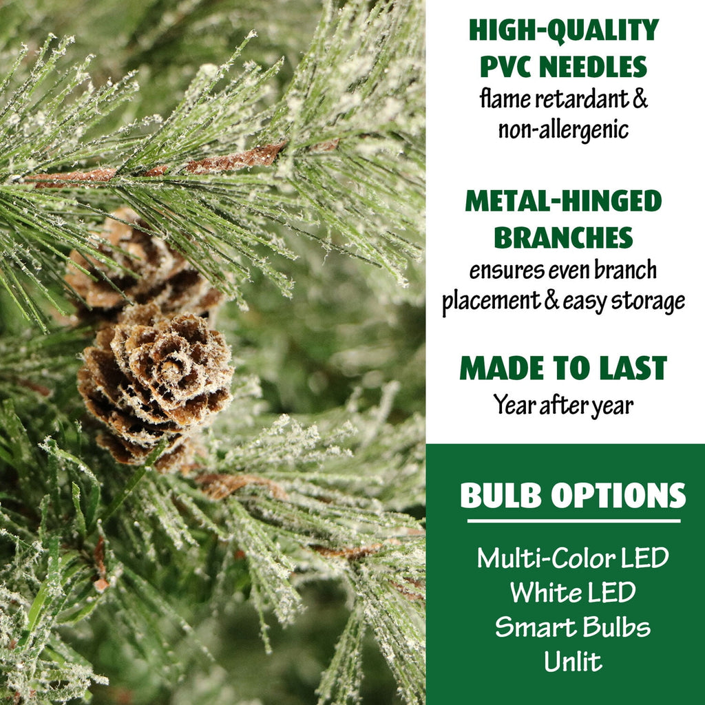 Fraser Hill Farm 9-Ft. Buffalo Fir Slim Artificial Christmas Tree, FFBF090-0SN