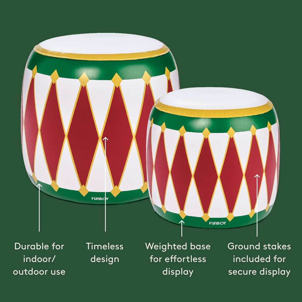 FUNBOY Inflatable Holiday Drums Indoor/Outdoor Decorations