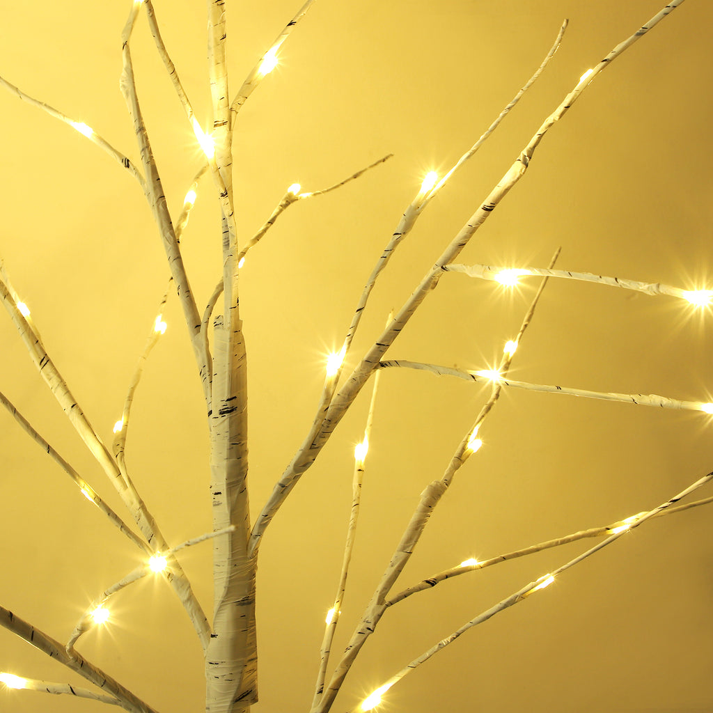6FT LED Birch Tree Fairy Light Indoor Outdoor Christmas Holiday Decoration