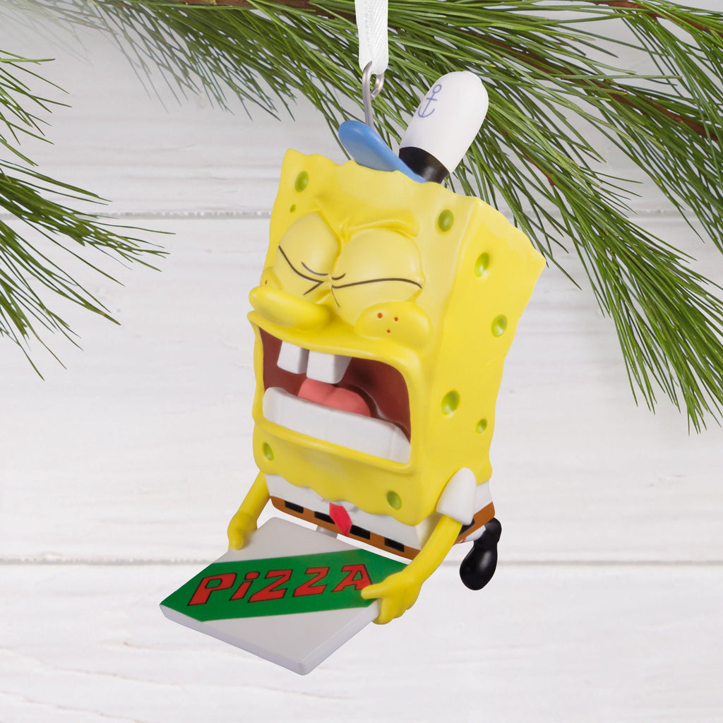 Hallmark Christmas Ornament (SpongeBob SquarePants Pizza Delivery), 1 Count